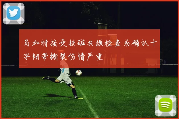 乌加特接受核磁共振检查或确认十字韧带撕裂伤情严重
